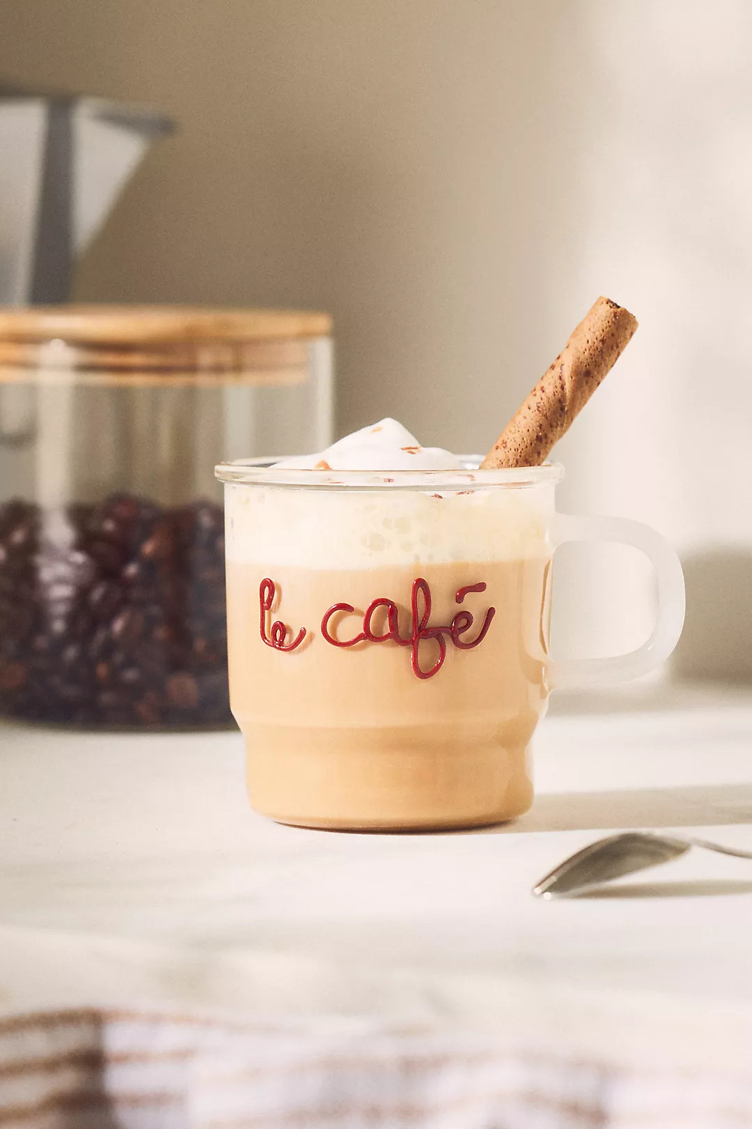 Love Notes Glass Mug | Anthropologie (US)