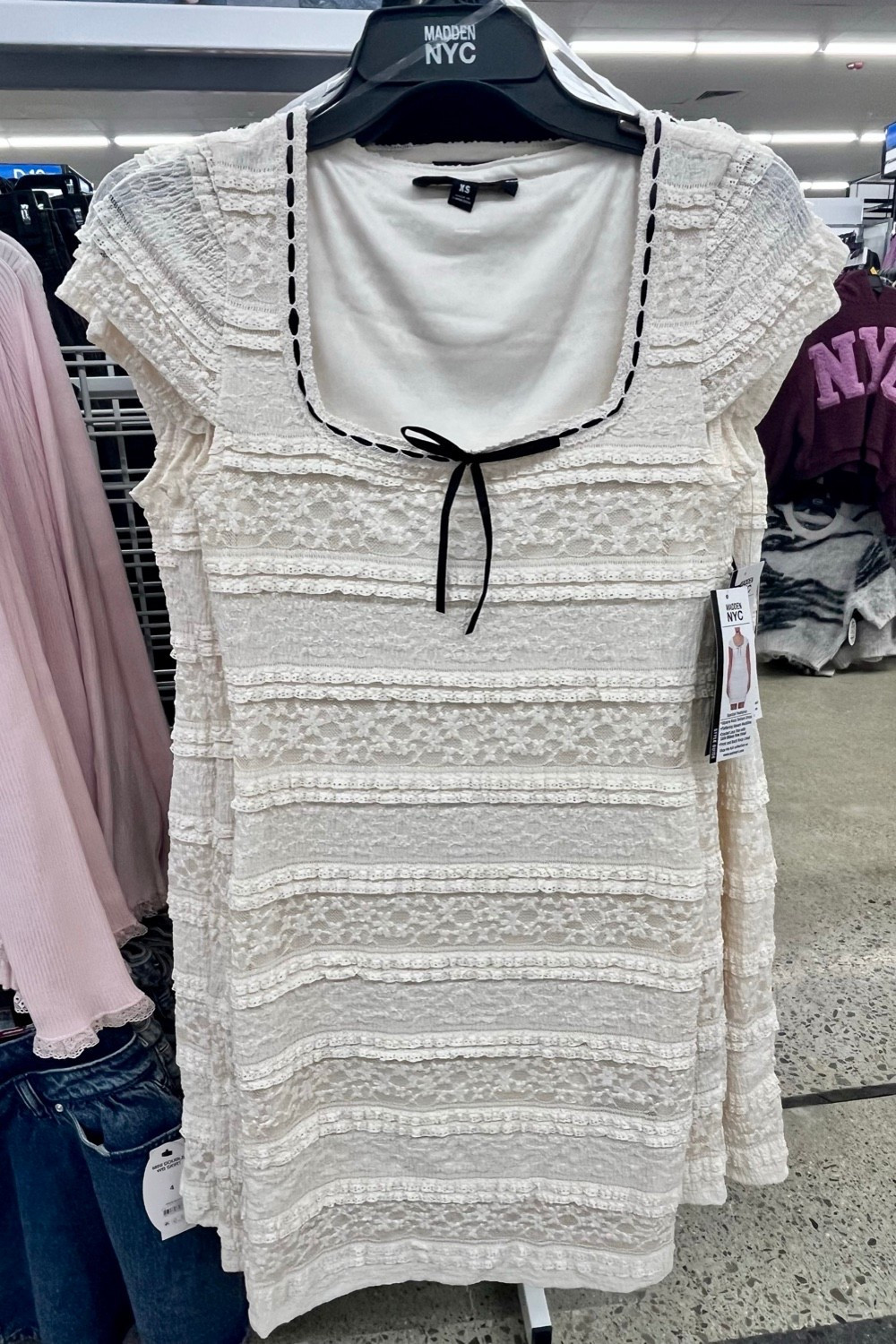 Affordable white lace mini dress for the bride to be. Under $20 at Walmart.

Bachelorette party dress, bridal shower dress. 

#LTKSeasonal #LTKWedding