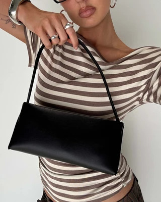 Dawn To Dusk Shoulder Bag Black | Princess Polly US