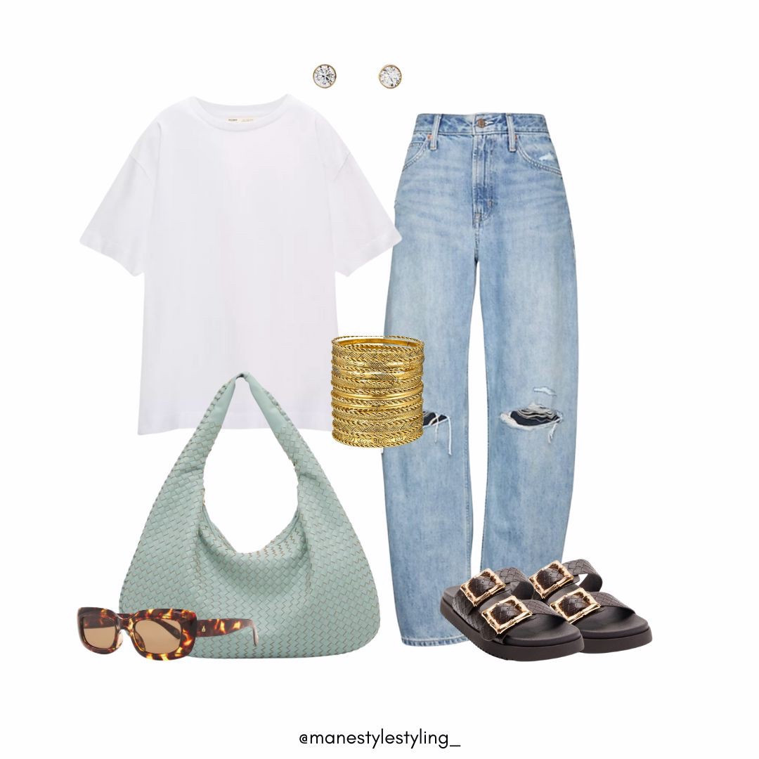 A classic white tee is always good 