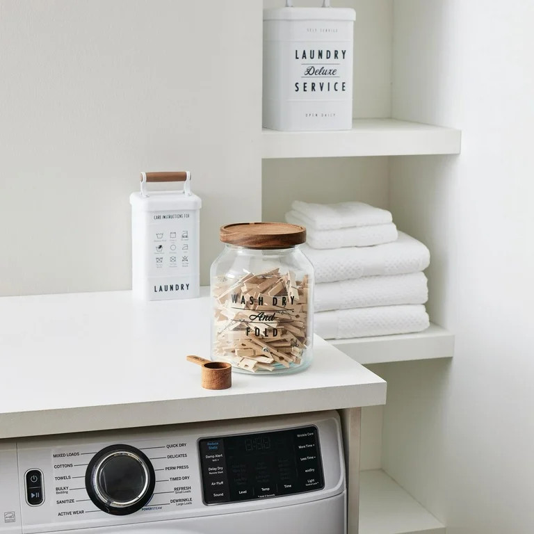 Better Homes & Gardens Medium Glass Laundry Detergent Container with Scoop | Walmart (US)