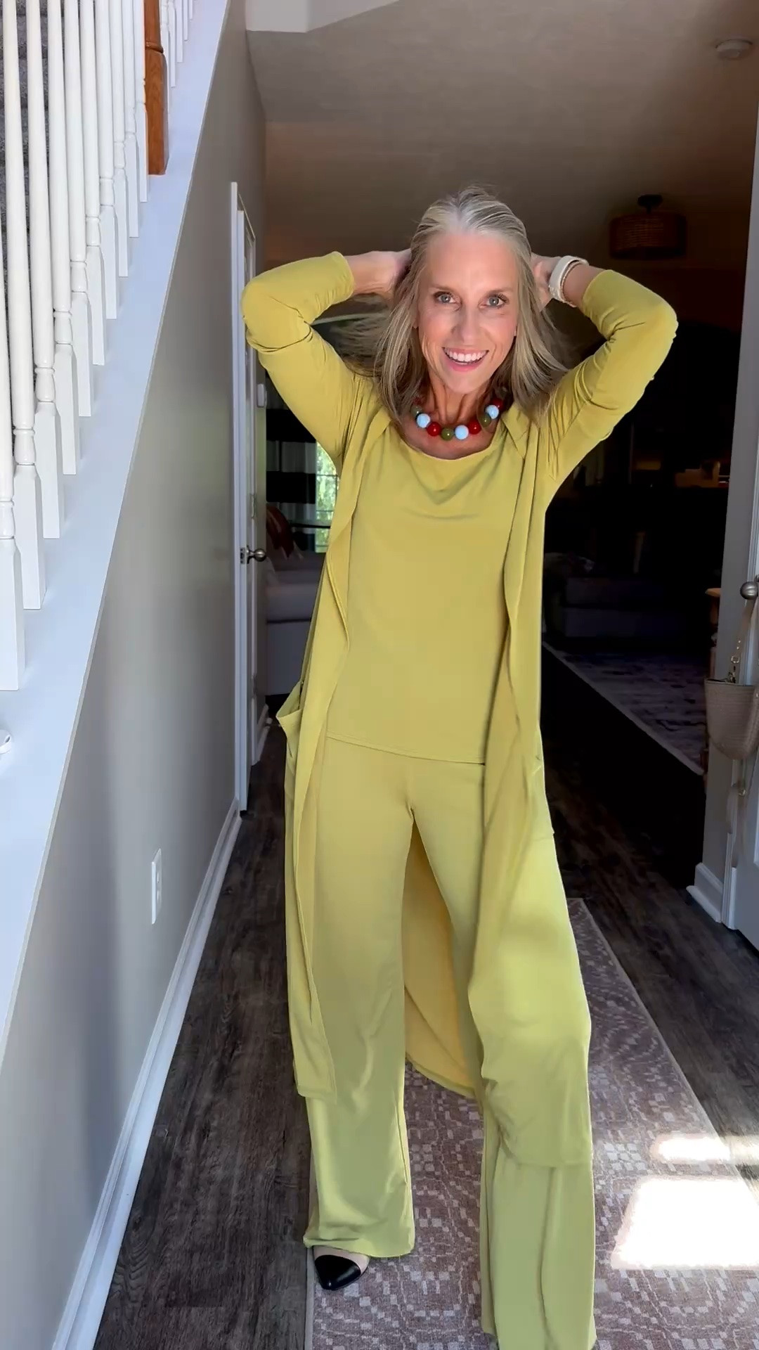 I’m wearing a small in this 3 piece Brigitte Brianna Essential set. Great for travel and loungewear. This is the color lime.

#LTKootd #LTKgrwm #LTKOver40