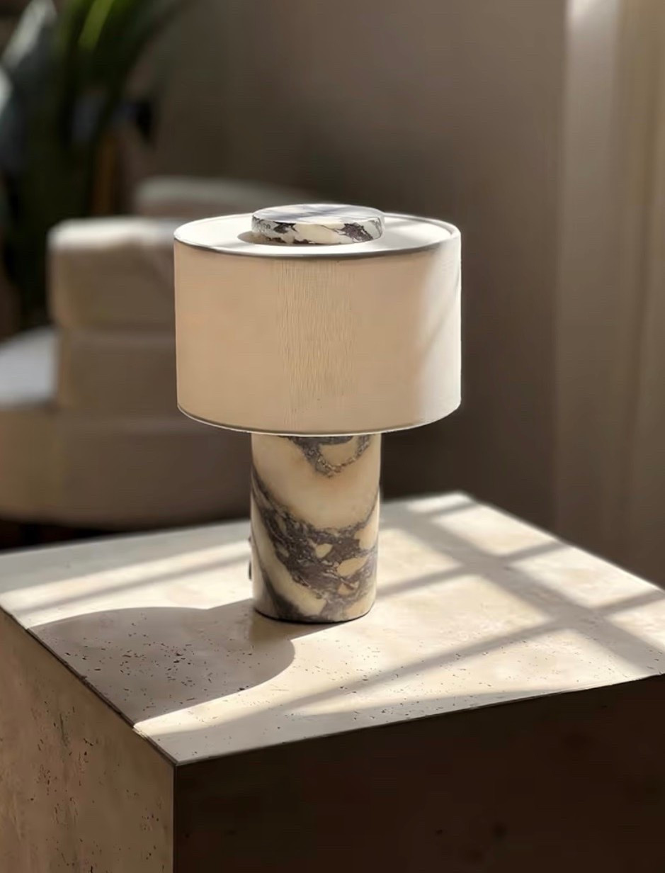 Marble Table Lamp, Natural Stone Lamps Collection - 10 inch Modern Luxury Design Decorative Light for Entry, Console, Bedroom, Living Room, Counter & Kitchen (Plug-in Calacatta Viola Lamp) #homedecor #lamp #amazonhome

#LTKHome