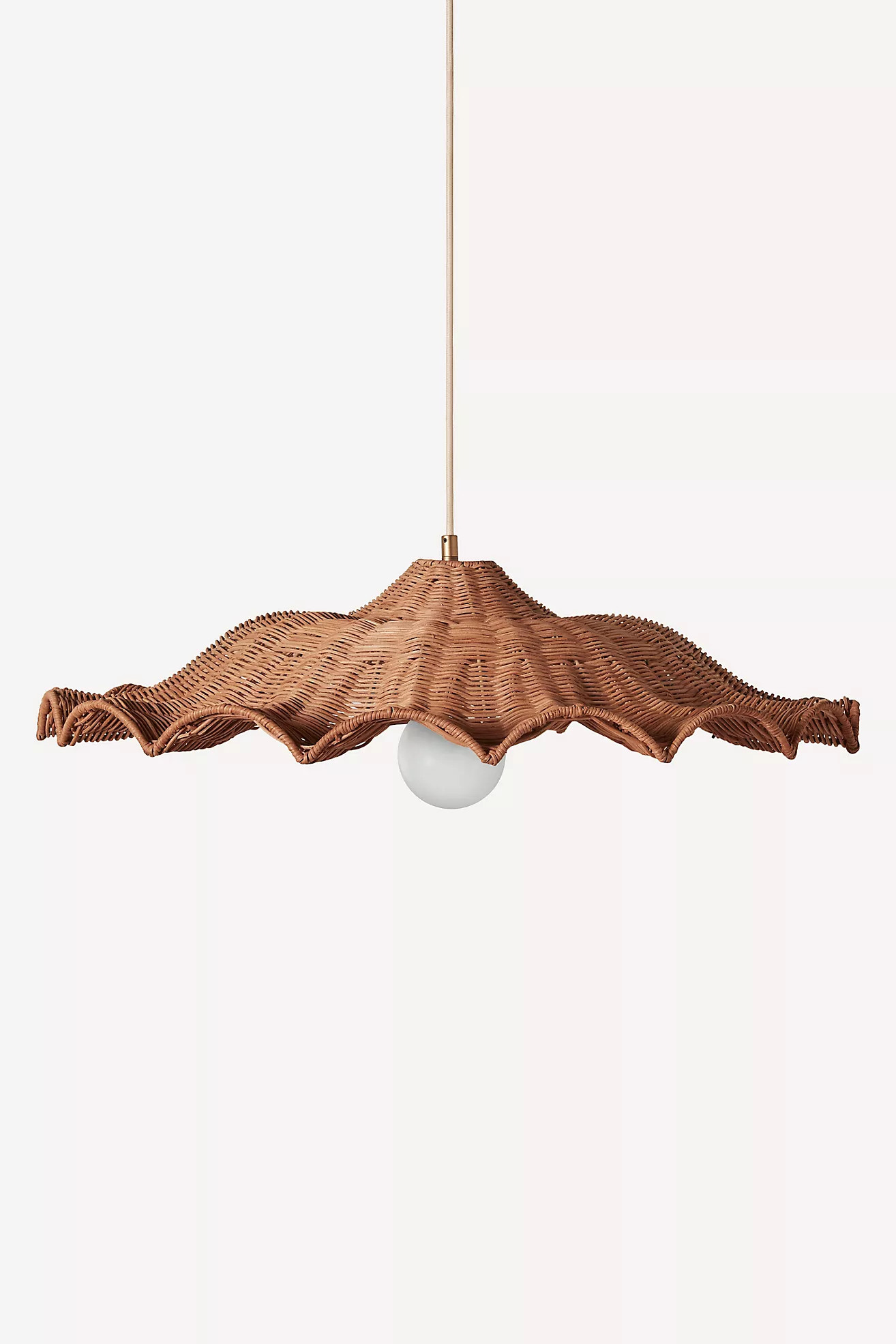 Savannah Rattan Large Pendant Light | Anthropologie (US)