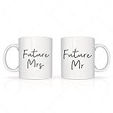 Future Mr & Mrs Mug Set-Engaged Mug,Mug Gift Set,Engagement Gifts For Couples,Coffee Mugs Set,Tea Mu | Amazon (US)
