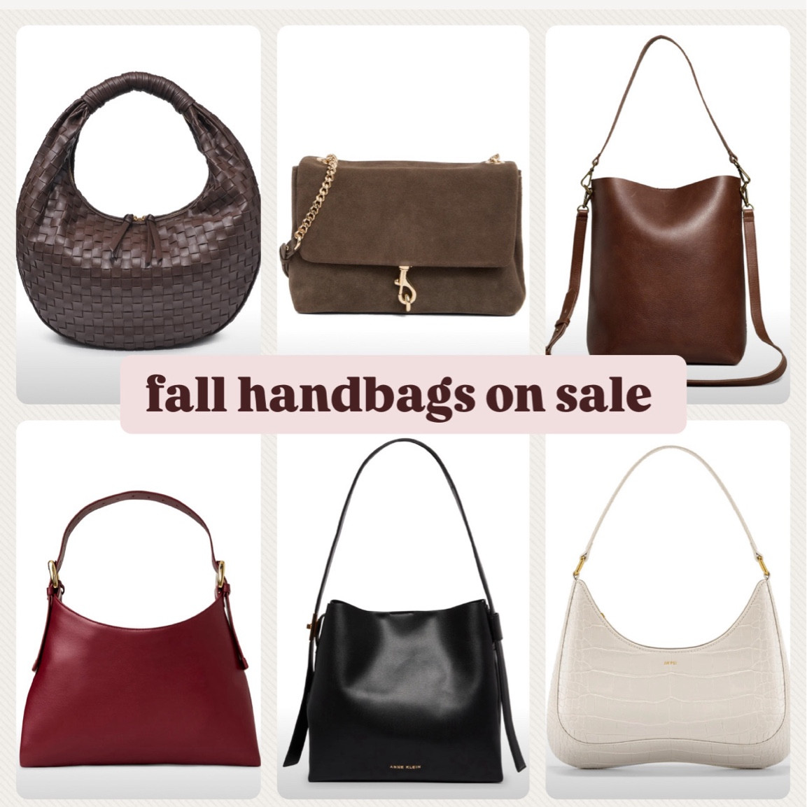 Fall handbags on sale from Nordstrom Rack ! 

Suede bag 
Hobo bag
Fall handbag 
Fall accessories 
Suede
Burgundy bag 
Tote bag 


Follow my shop @whitswhims on the @shop.LTK app to shop this post and get my exclusive app-only content!

#liketkit #LTKSaleAlert #LTKFindsUnder100 #LTKStyleTip
@shop.ltk
https://liketk.it/4Vbyb

#LTKCyberWeek #LTKGiftGuide #LTKHoliday