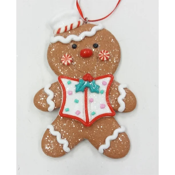 Holiday Time Gingerbread Boy With Chef Hat Ornament, 4.25" - Walmart.com | Walmart (US)