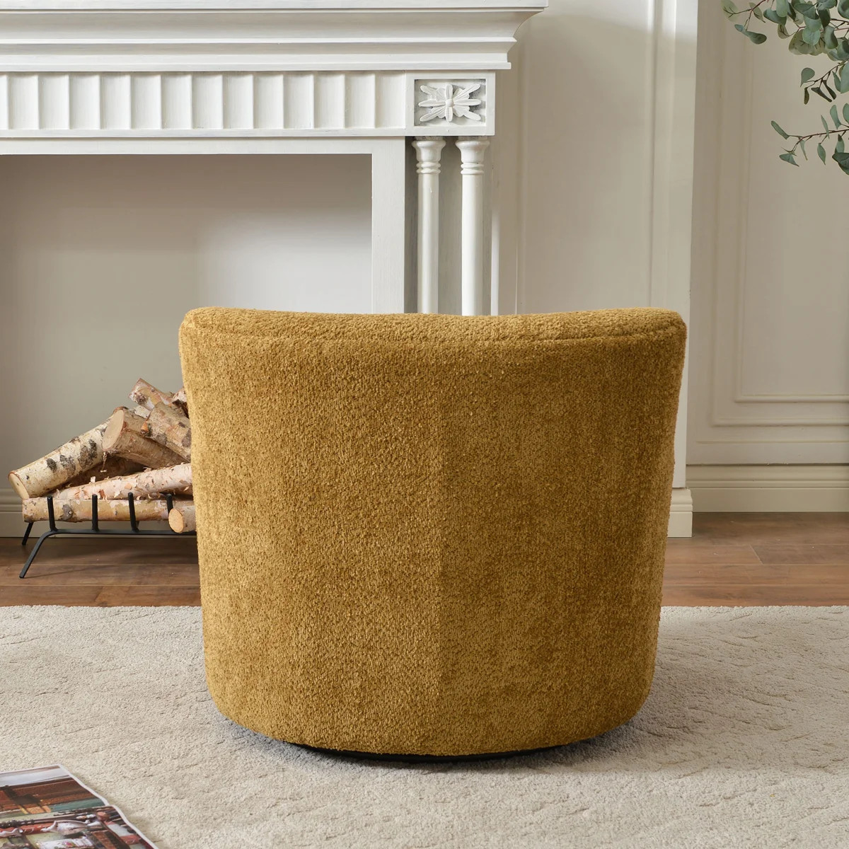 Fae Pine Swivel Armchair | Joss & Main