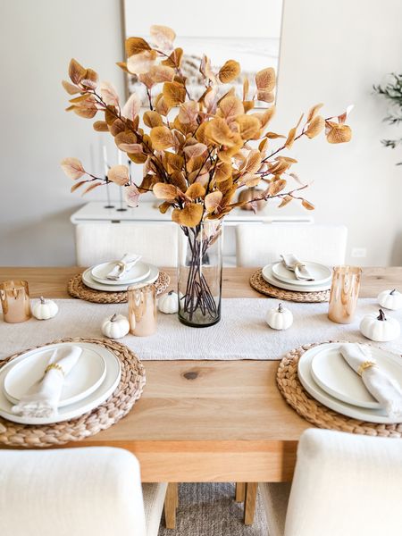 Neutral fall tablescape.

#LTKSeasonal #LTKhome #LTKHoliday