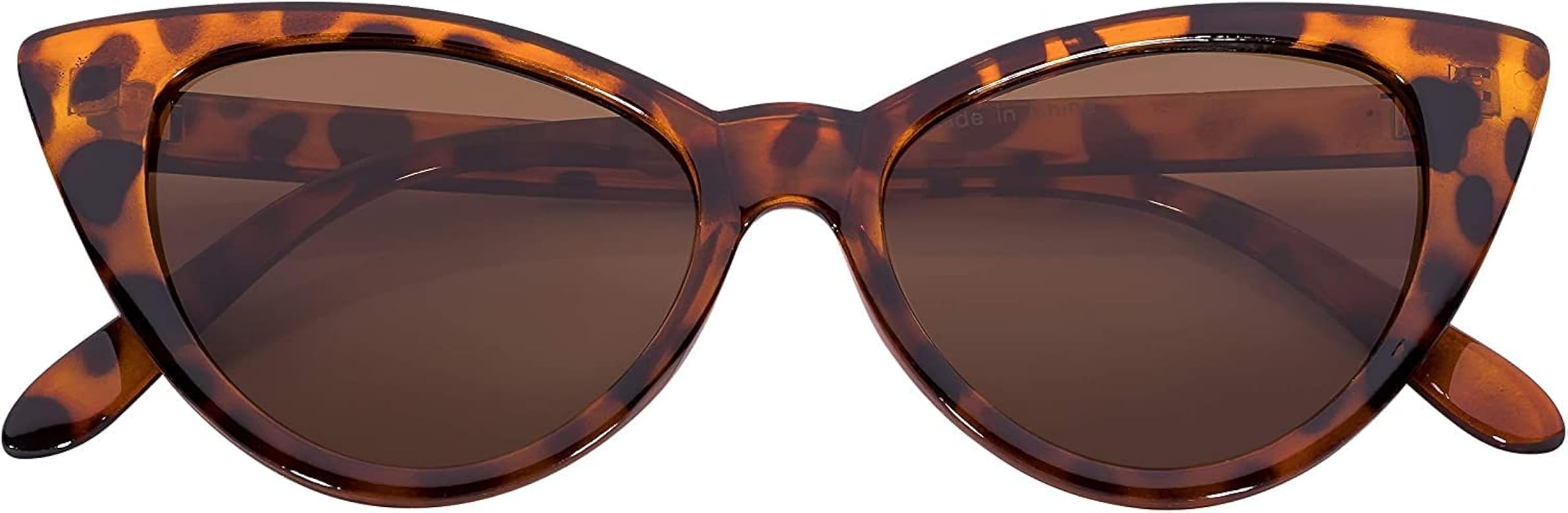 OWL Cat Eye Sunglasses for Women Vintage Retro 1950's Shades Smoke Clear Lens | Amazon (US)