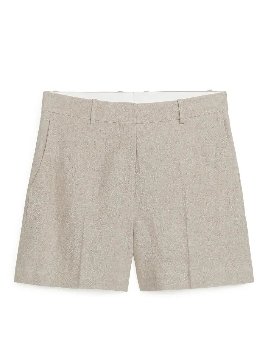 Heavy Linen Shorts - Beige - ARKET GB | ARKET (US&UK)