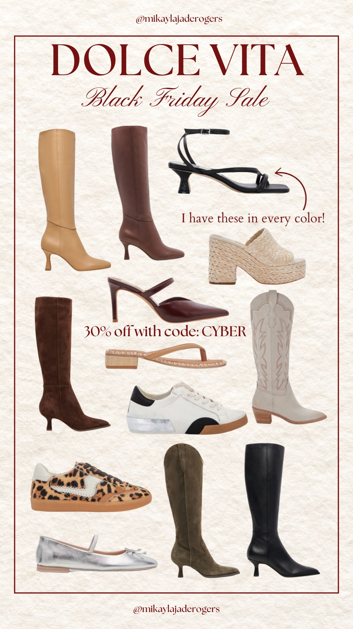 Dolce Vita faves that are on sale for Black Friday! I’m true to size (size up one size in boots) 👢

#LTKGiftGuide #LTKHoliday #LTKCyberWeek