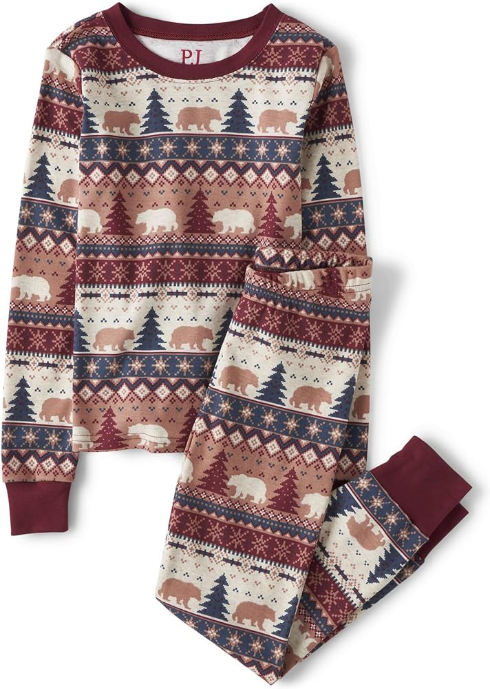 The Children's Place unisex-baby And Kids, Sibling Matching, Holiday Pajama Sets, Cotton | Amazon (US)