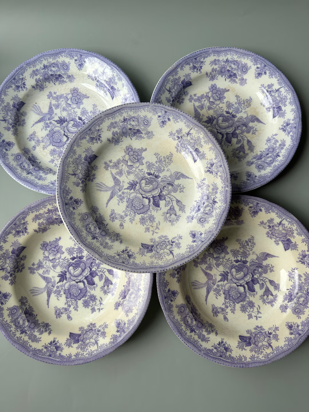 Antique 1900s Gustavsberg Porcelain Plate / ASIATIC PHEASANTS Pattern 1880-1924 / Vintage Transfe... | Etsy (US)