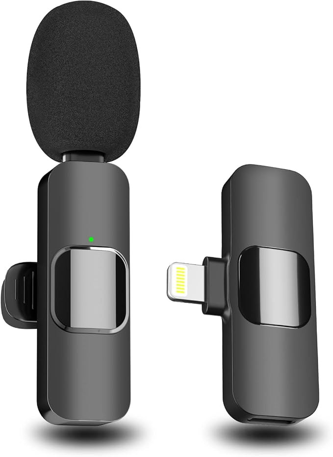 EJCC Wireless Microphone for iPhone iPad, Mini Microphone with Clearer Audio, Plug-Play Wireless ... | Amazon (US)