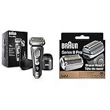 Braun Electric Razor for Men, Series 9 Pro 9465cc Wet & Dry Electric Foil Shaver with ProLift Beard Trimmer, Cleaning & Charging SmartCare Center, Noble Metal with Series 9 Shaver Replacement Head | Amazon (US)