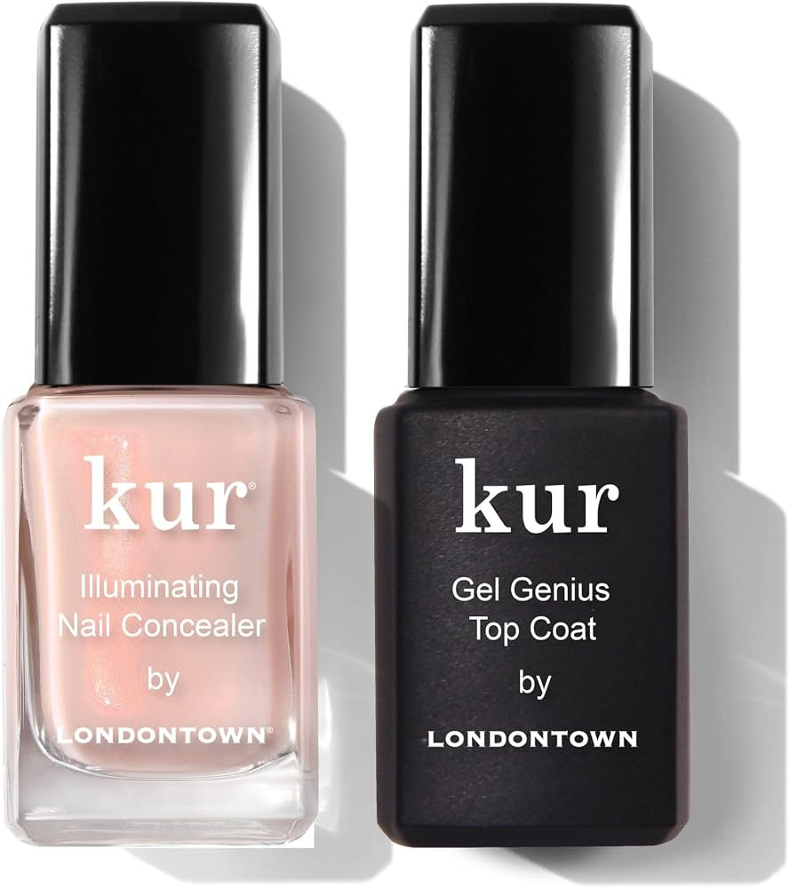 LONDONTOWN kur Nail Concealer & Gel Genius Top Coat Duo, 2 Piece Set | Amazon (US)