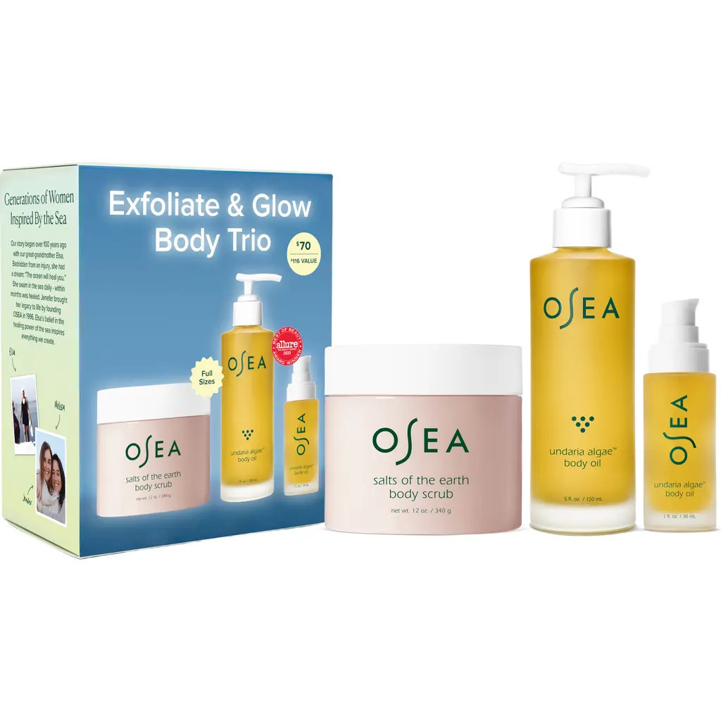 OSEA Exfoliate & Glow Body Trio $116 Value at Nordstrom | Nordstrom