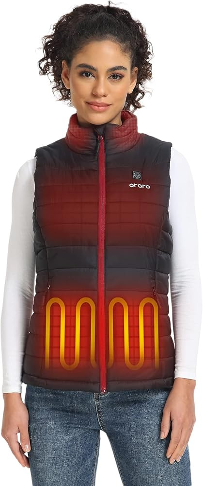 ORORO Women's Lightweight Heated Vest with Battery Pack (Charger Not Included) | Amazon (US)