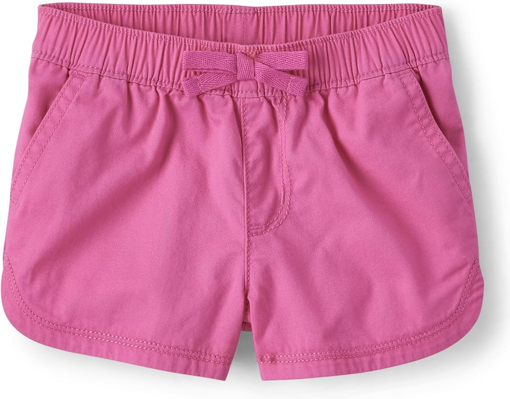 The Children's Place Baby Toddler Girls Cotton Pull on Shorts | Amazon (US)