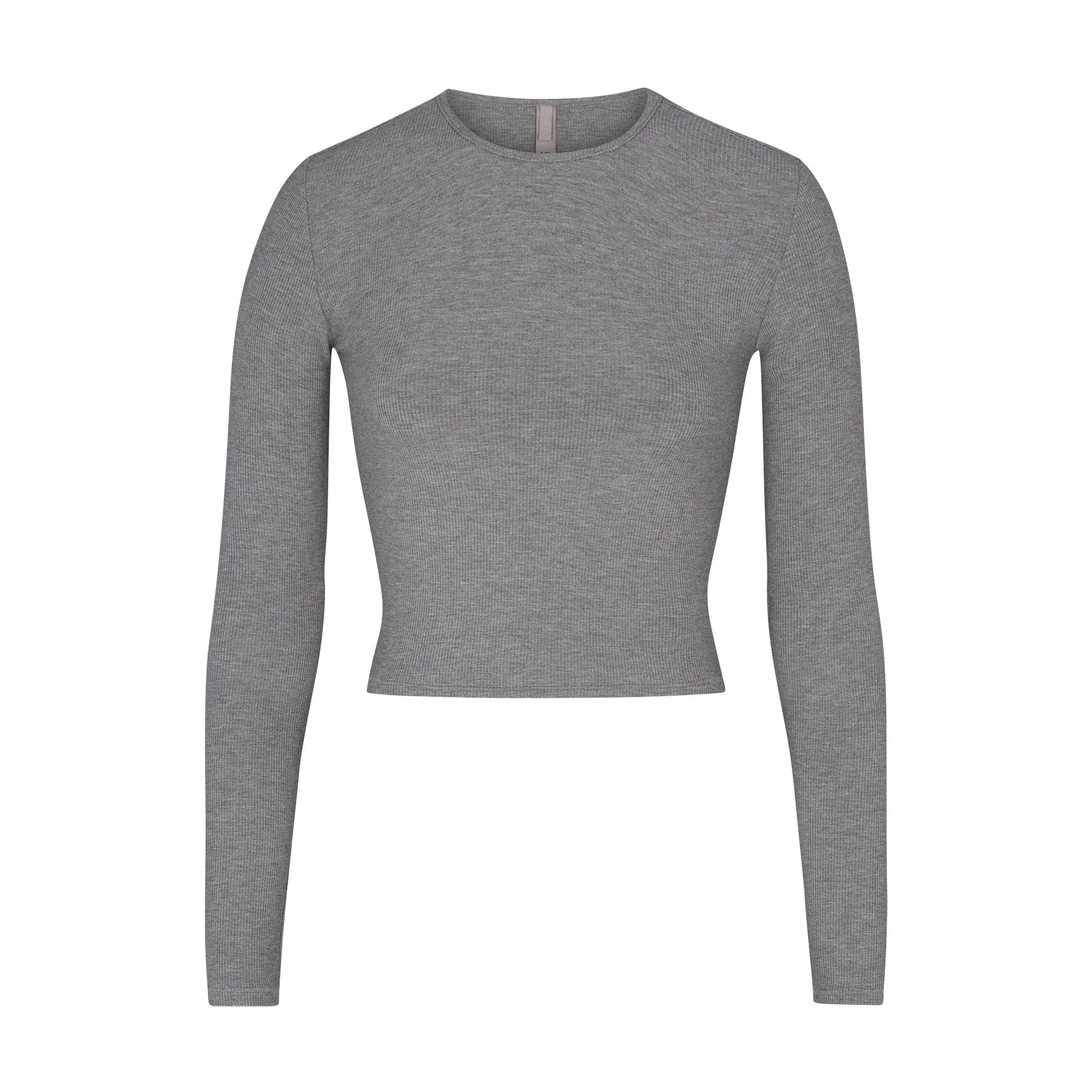 SOFT LOUNGE LONG SLEEVE CROP TOP | SKIMS (US)