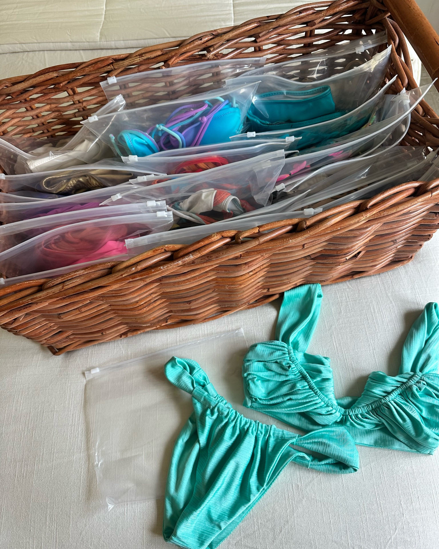 The most satisfying feeling! Organizing your summer swimsuits! These affordable reusable bags are a life saver. Plus snag my cute bikini (on sale!)

#LTKSeasonal #LTKSwim #LTKSaleAlert