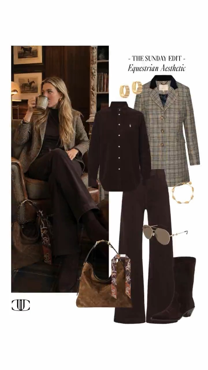 🐎 Some trends come and go, but equestrian style always finds its way back.

In The Equestrian Grandmother Edit, I’m leaning into the pieces I’ll always love: herringbone blazers, heritage plaids, rich chocolate browns, crisp button-downs, riding boots, suede, cashmere, and timeless leather accessories.

The goal is classic first, current second—polished, practical, and rooted in beautiful fabrics and silhouettes that only get better with time. Think a little English countryside, a little Kentucky, and a wardrobe built to be worn for years, not just one season.

Tap to shop the full edit and embrace timeless equestrian style this fall. 🤎✨

#LTKStyle #EquestrianStyle #EquestrianGrandmother #HeritageStyle #ClassicStyle #OldMoneyStyle #EnglishCountryside #FallFashion #TimelessStyle #LTKFinds

#LTKootd #LTKSeasonal #LTKOver40