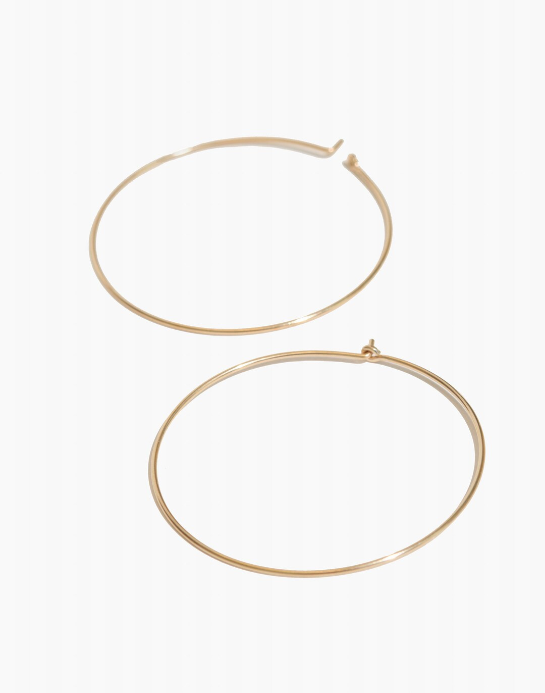 BYCHARI LARGE HOOP EARRINGS | Madewell