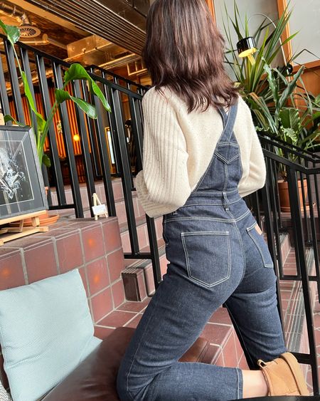 me & em knitwear 
seventy mochi dungarees 
whistles dungarees 
ultra mini Uggs 
wandler bag 
casual style 
comfy style 
autumn outfit ideas 
denim style 
fall style 

#LTKeurope #LTKstyletip #LTKSeasonal