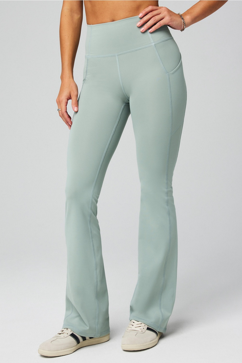 Oasis PureLuxe High-Waisted Pocketed Kick Flare | Fabletics