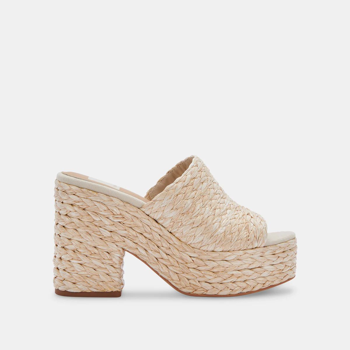 ELORA HEELS LT NATURAL RAFFIA | DolceVita.com