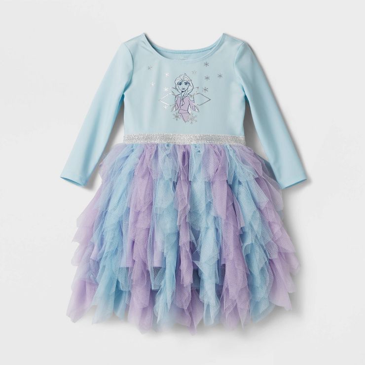 Toddler Girls' Disney Frozen Solid Tutu Dress - Light Purple | Target