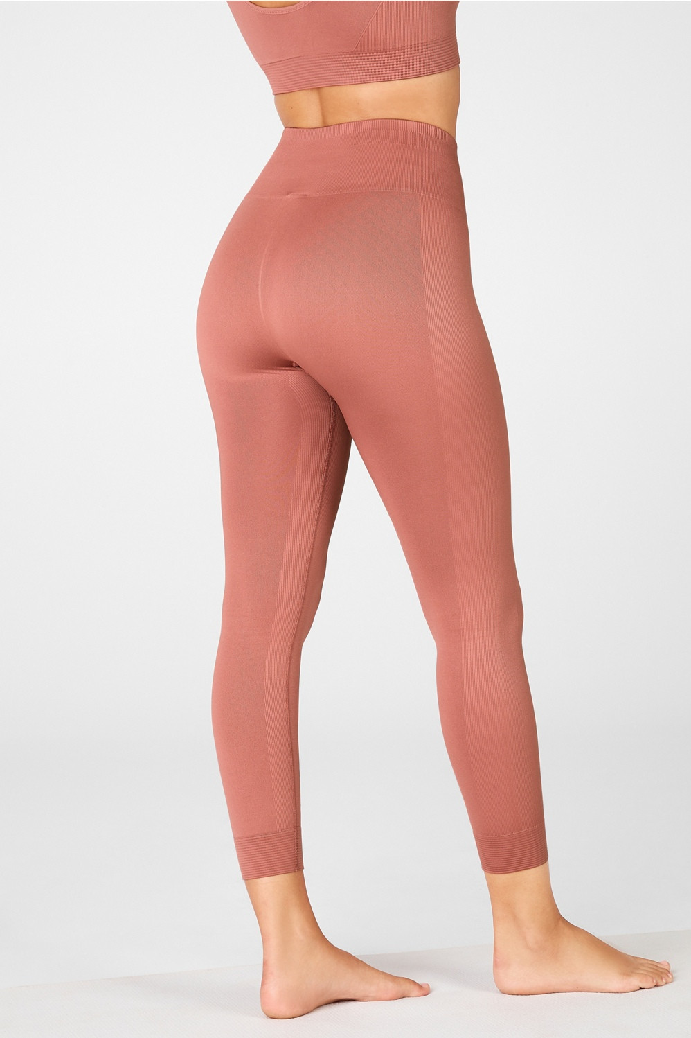 High-Waisted Seamless Rib 7/8 | Fabletics