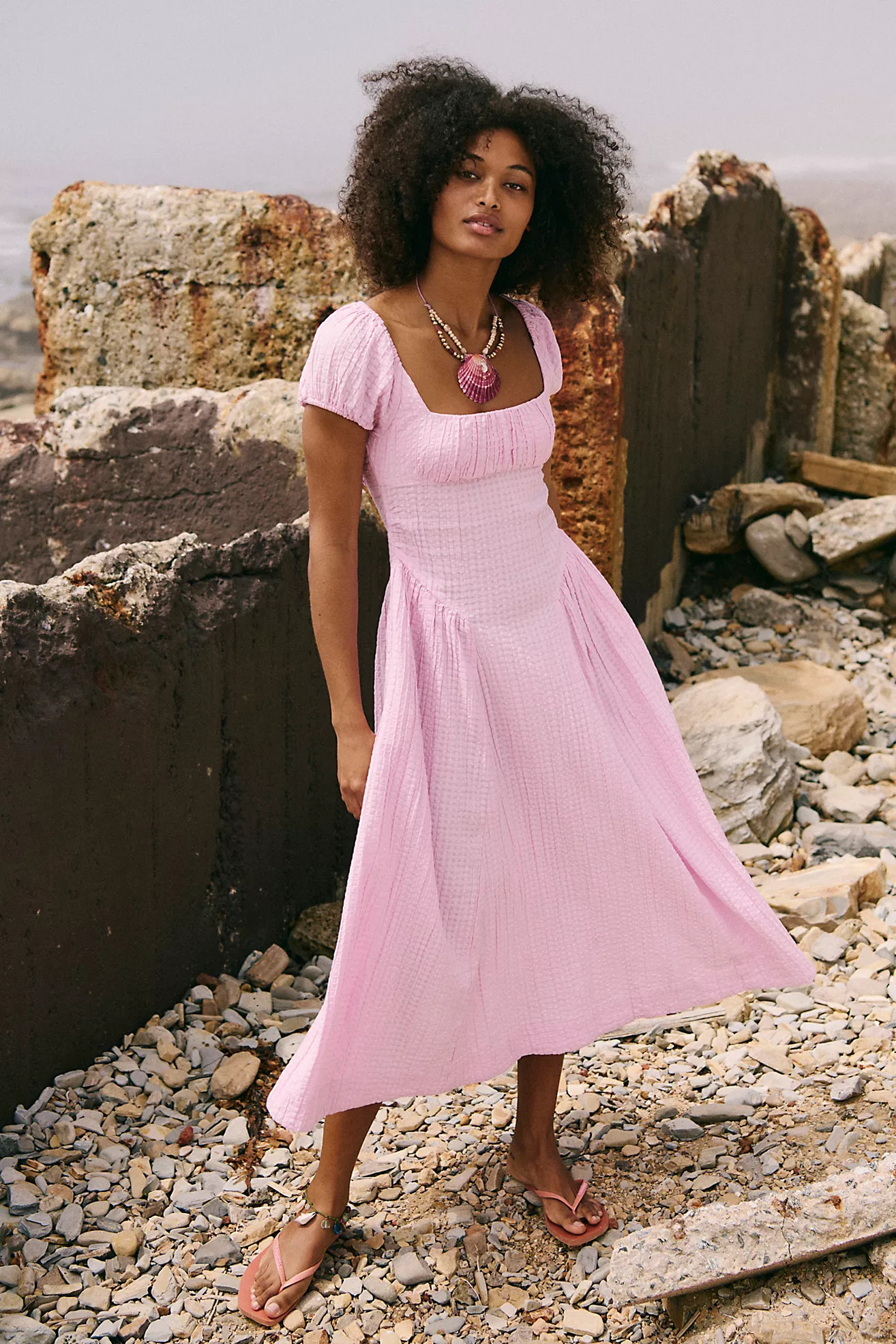 Ciara Pucker Check Midi | Free People (Global - UK&FR Excluded)