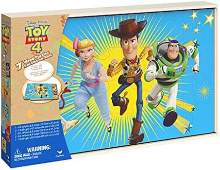 Toy Story 4 Jigsaw Puzzles for Kids, Set of 7 Wood Puzzles with Storage Box, for Families and Kids A | Amazon (US)