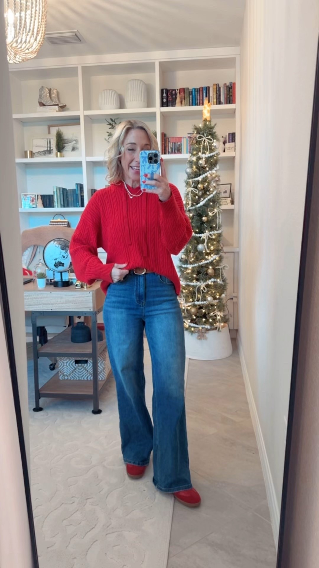 My ootd for the afternoon:
• hoodies cable knit sweater - size small. On sale $18.
• jeans - size 25. 
• sneakers - size up a 1/2  

#LTKHoliday #LTKSeasonal #LTKSaleAlert