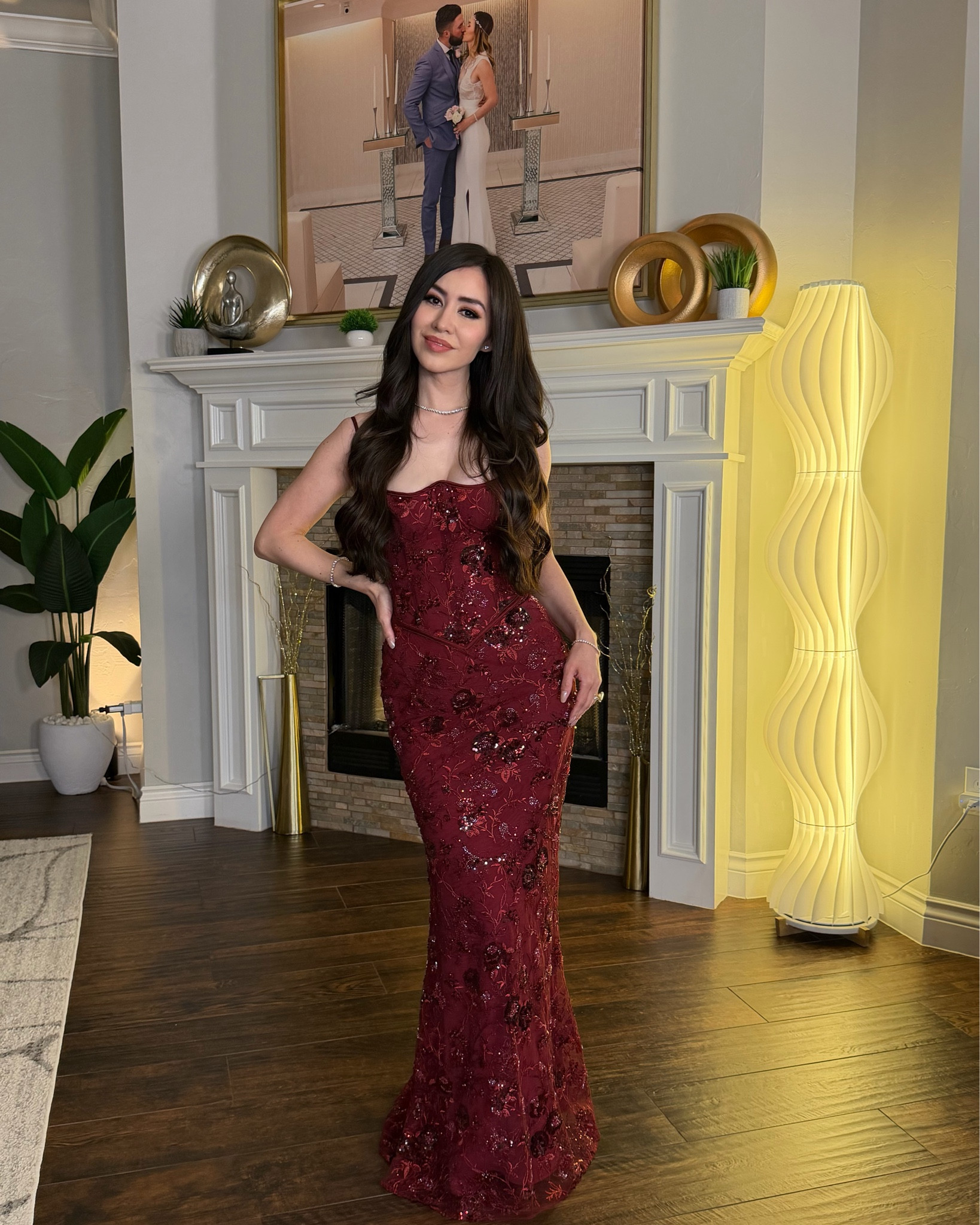 Naima wine hand beaded embellished corset maxi dress -limited edition by house of CB 

#LTKSeasonal #LTKU #LTKTall