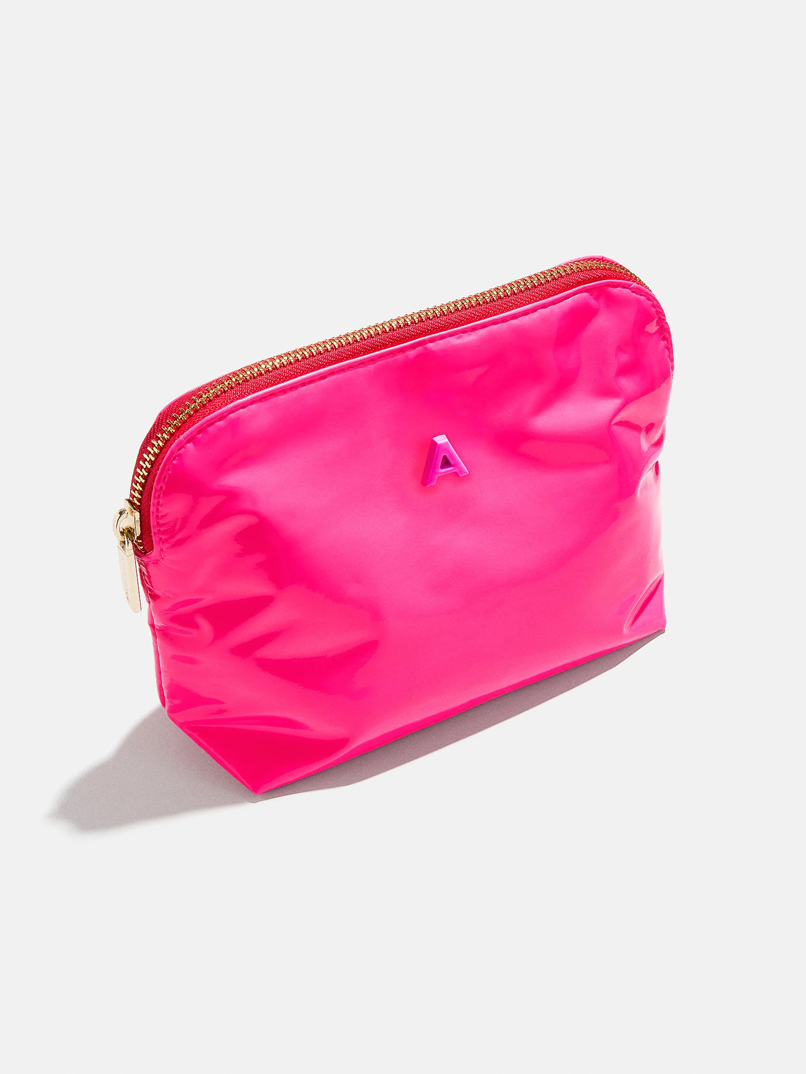 Initial Zipper Pouch - Hot Pink | BaubleBar (US)