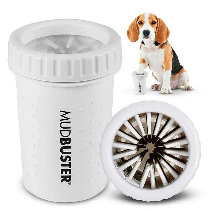 Dexas MudBuster Portable Dog Paw Cleaner, Medium, Bright White Special Edition, Premium Pet Suppl... | Amazon (US)