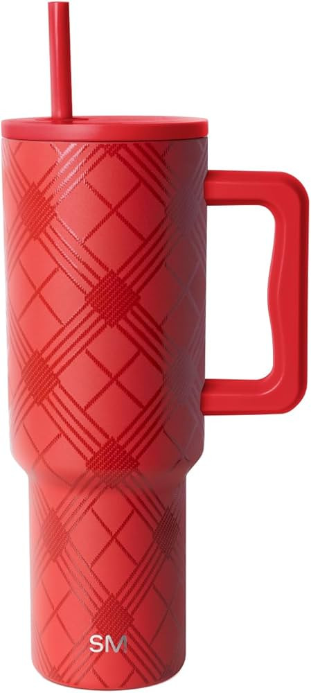 Simple Modern Trek | 40 oz Christmas Tumbler with Handle and Straw Lid | Cup Holder Friendly Insu... | Amazon (US)