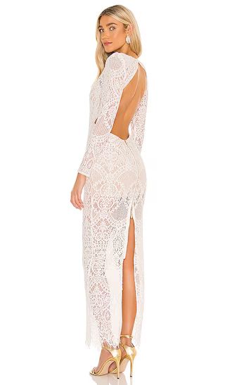 Allegra Blanc Maxi Dress in White | Revolve Clothing (Global)