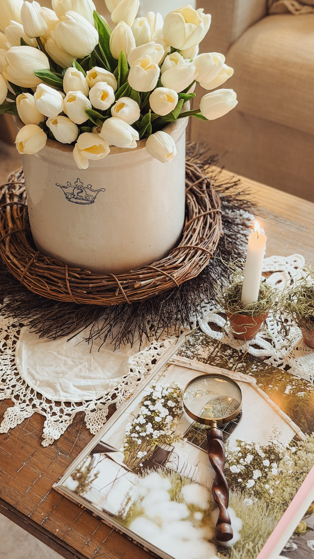 Everything you need for a charming and vintage inspired coffee table!

#LTKSeasonal #LTKHome #LTKspringtrends