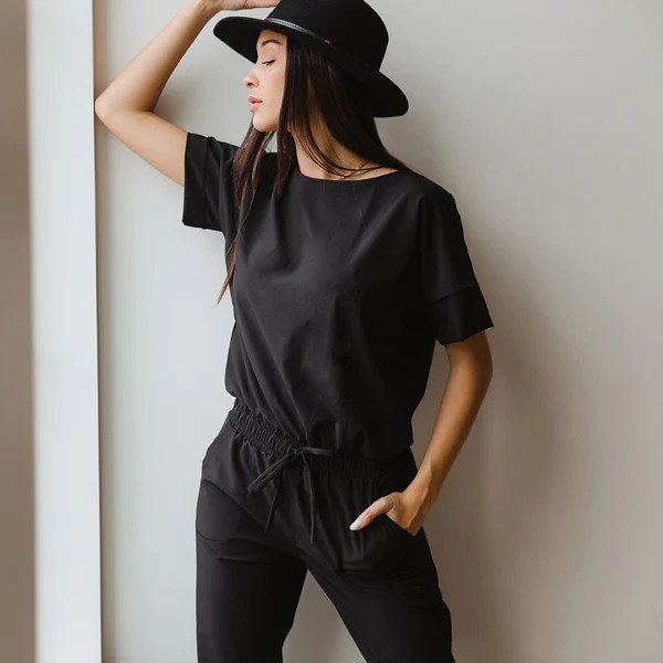 Everyday Jumpsuit, Black | Albion Fit