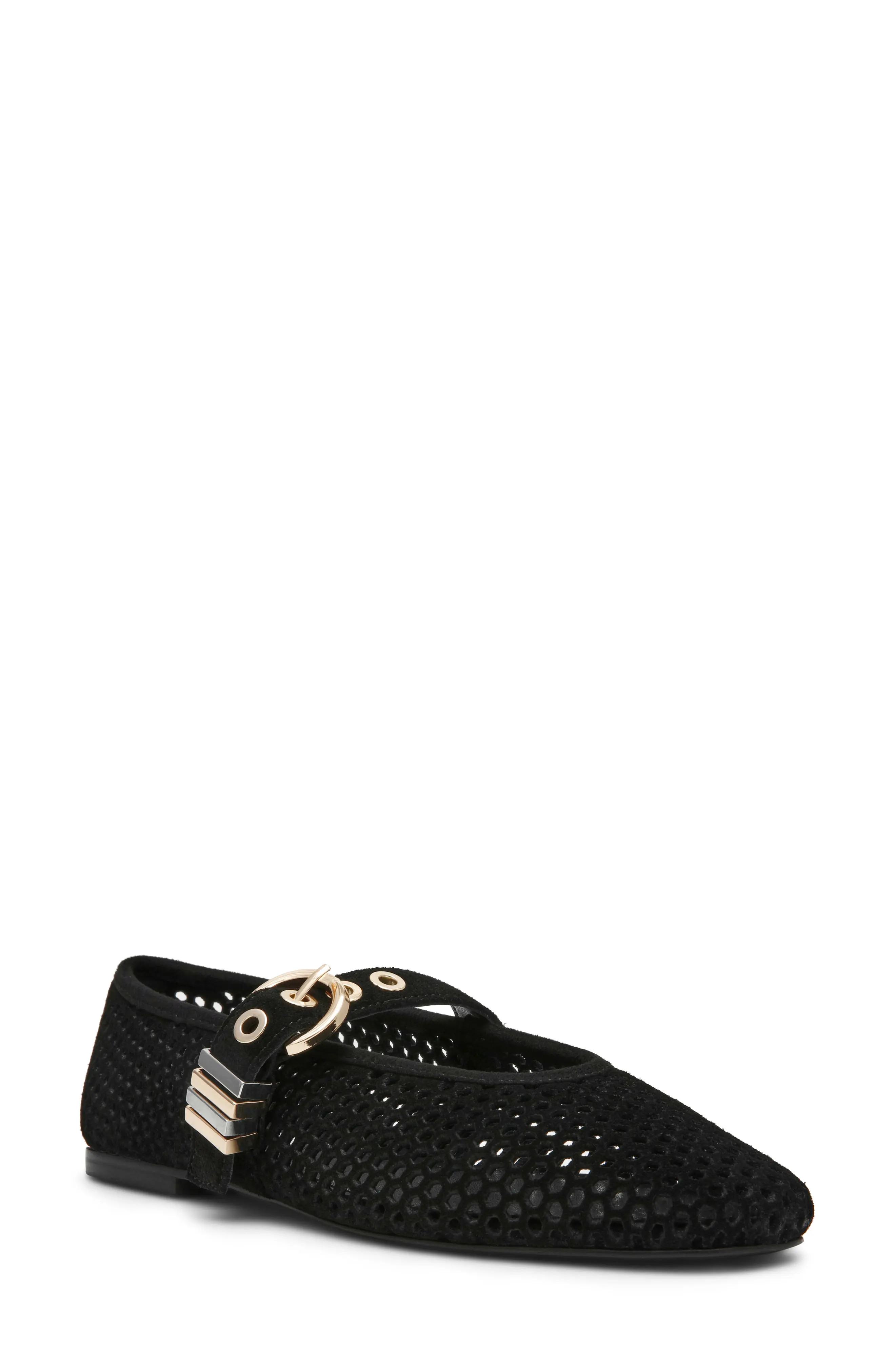 Lela Perforated Mary Jane Flat (Women) | Nordstrom | Nordstrom