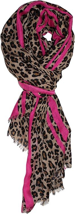 Ted & Jack - Luxurious Classic Leopard Print Fashion Scarf | Amazon (US)