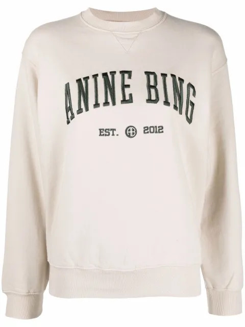 embroidered-logo sweatshirt | Farfetch (UK)