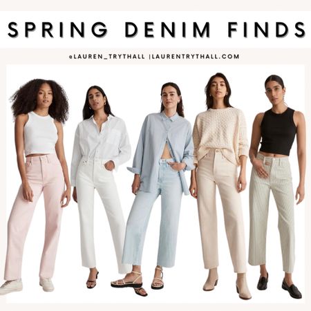 spring denim finds, denim jeans, madewell, sale denim 

#LTKstyletip #LTKSeasonal #LTKsalealert
