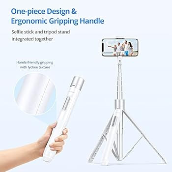 ATUMTEK 60" Selfie Stick Tripod, All in One Extendable Phone Tripod Stand with Bluetooth Remote 3... | Amazon (US)