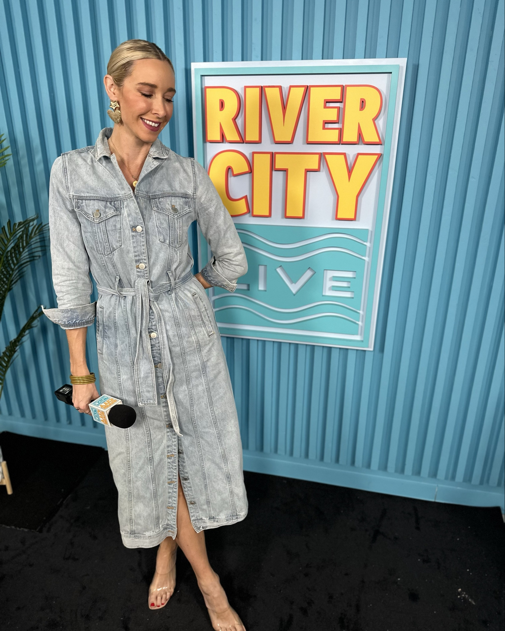 Tall girl approved denim maxi dress 