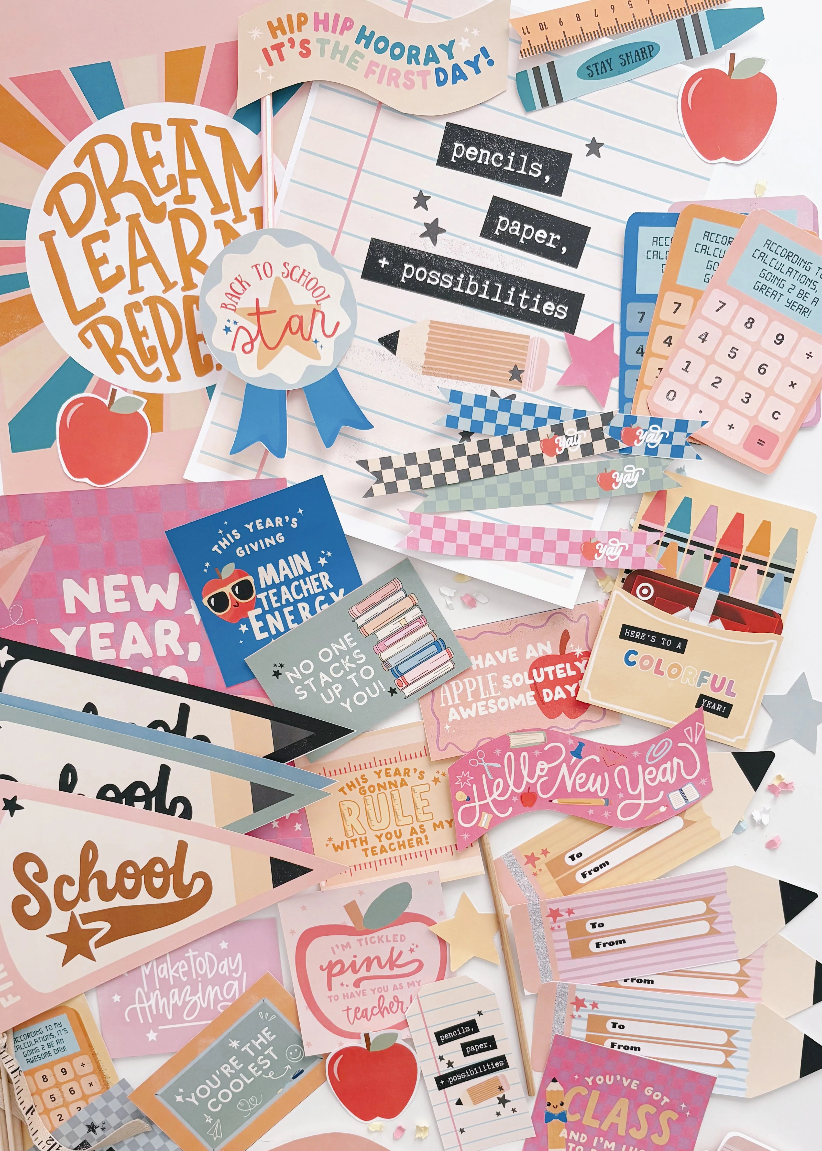 Back to School Flag + Tags Vol. 5 | Printable Flags and Tags | The Letter Vee